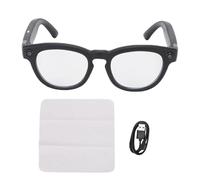 AUNMAS AI Smart Translation Glasses Music Glasses Smart Sunglasses with 8MP 4K Camera 32GB Memory Dual CCD Noise Reduction Photochromic Lenses for Travel Meetings Business Use