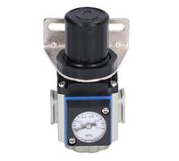 AUNMAS Air Compressor Pressure Regulator Valve 1/2 NPT with Embedded Square Pressure Gauge Fixed Bracket Panel Mount for Compressed Air Systems (GR200-06)