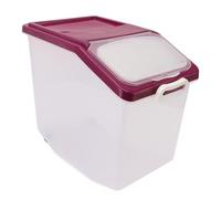 AUNMAS Airtight Rice Storage Container Large Capacity Food Grade PP Grain Bin with Measuring Cup for Flour Dry Goods Pet Food Kitchen Pantry