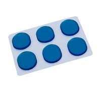 AUNMAS AUNMAS Drum Silence Transparent Si Gel Silencer Kit, Soft Silicone Gel Snare Pads for Overtone Control and Enhanced Sound Quality (Blue) (Blue)