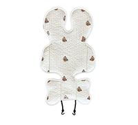 AUNMAS Baby Stroller Cushion, Pure Cotton Baby Stroller Pad Seat Cushion with Breathable Sponge Mesh, Full Body Neck Support, Soft Insert for Newborn Infant Car Seat and (#1)