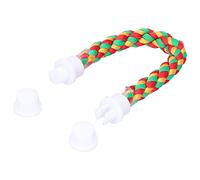 AUNMAS Bird Perches Rope Bird Perches Rope For Parrots Colorful Stand Toy U Shape Cotton Standing Rod To Saves Space Of Cage For Developing Coordination Balance
