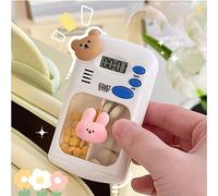 AUNMAS Box with Digital Electric Alarm, Portable Mini Case Timer Storage Organize Drug Container