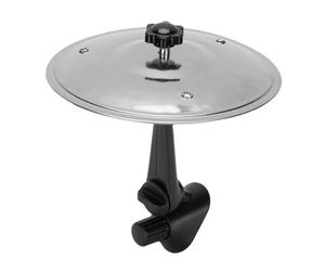 AUNMAS Car Crash Cymbal Air Vent Mini Drum, Alloy and ABS Clip On Cymbals with Adjustable Stand, Clear Metal Tone, Fits Dash Vents, Fun Accessory for Drivers and Music Lovers (Silver)