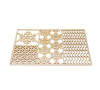 AUNMAS Copper Ice Cube Stamp Plate, Stylish Clear Ice Cube Design Tray Cocktail & Bourbon Ice Stamps in 5 Seconds for Bars, Home Gatherings, Parties (C01)