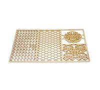 AUNMAS Copper Ice Cube Stamp Plate, Stylish Clear Ice Cube Design Tray Cocktail & Bourbon Ice Stamps in 5 Seconds for Bars, Home Gatherings, Parties (C02)