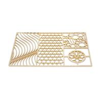 AUNMAS Copper Ice Cube Stamp Plate, Stylish Clear Ice Cube Design Tray Cocktail & Bourbon Ice Stamps in 5 Seconds for Bars, Home Gatherings, Parties (C03)
