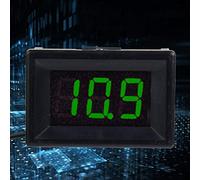 AUNMAS Digital Voltmeter Adjustable Resistor 0.36inch LED Display 2.4-30V DC for High Voltage Measurement (Font backlight green)