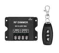 AUNMAS LED Dimmer Controller, 8.5x6.3x2cm RF String Light Dimmer 6cm/2.4in Remote Controller -20-70℃ 30A DC12-24V LED Single Color Strip Light Controller for MR16 LED Spotlights, LED Recessed Lights