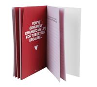 AUNMAS Fill in The Blank Love Book, Anniversary Journal for Couples with Heartfelt Keepsake, for Wedding Memory Scrapbook and Valentine Gifts