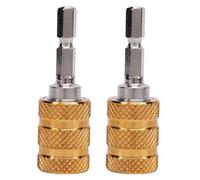 AUNMAS Flat Drill Bit Adapter, High Carbon Steel Hex Shank Converter Extension Self Locking Magnetic Tool for Drill Driver