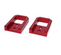 AUNMAS Front Tow Hooks Metal Front Towing Hook Red Left and Right Pair High Strength Steel Easy Installation for Off Road Recovery Heavy Load Towing for 2024 2025 2026