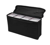 AUNMAS Graded Card Storage Box, Graded Card Slab Carrying Case with 3 Detachable Dividers Collector for Sports Trading