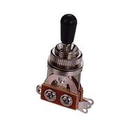 AUNMAS Guitar Pickup Toggle Switch Silver Top 3 Way Metal Selector Switch 5.2 X 3.2 X 2cm Easy Install Replacement Part for SG Electric Guitar Asian Made Models (Silver Top)