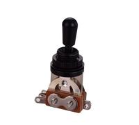 AUNMAS Guitar Pickup Toggle Switch Silver Top 3 Way Metal Selector Switch 5.2 X 3.2 X 2cm Easy Install Replacement Part for SG Electric Guitar Asian Made Models (Black Top)