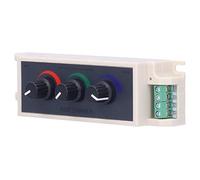 AUNMAS LED Dimmer Controller, DC12V-24V PWM RGB 3 Channel Output for RGB Multi-Color LED Strip Lights Single Color LED Strip Lights