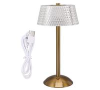 AUNMAS LED Table Lamp, Touch Switch Stepless Dimming Acrylic Table Lamp 3W Warm Lighting LED Night Light Desk Lamp with USB Cable for Kids Nursery Bedroom Nightstand