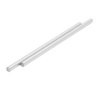 AUNMAS Linear Motion Rods Chrome Plated Steel Linear Shafts 8mm 2PCS Round Hardened Rods for 3D Printers CNC Guide Rail Parts with Smooth Travel Accurate Fit Easy Replacement (300mm)