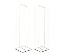 AUNMAS Memo Board Stand Acrylic Desktop Sticky Note Holder with Detachable Sturdy Structure for Computer Laptop Office Home Organization (32 * 8cm)