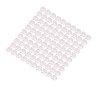 AUNMAS Microphone Cover, Excellent Elasticity, Dust And Sweat Resistant, Reduces Breathing Noise, 100 Pcs White With Red Dot, For Schools Campsites Rehearsals