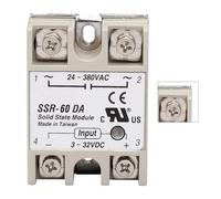 AUNMAS Module with Low Noise to Solid Intoxication in Solid Condition for the Power Supply App, Plastic Individual Phases Relay for Computers and Industrial Use (SSR-60DA)