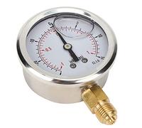 AUNMAS Oil Filled Pressure Gauges, IP65 Rated Durable 68mm Diameter Easy Installation Stainless Steel Vacuum Pressure Gauges Axial Y60 Measurement Tool for Mining Home Heating