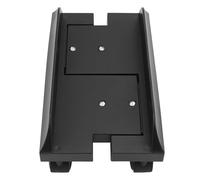 AUNMAS PC Stand for Carpet Computer Case Stand Holder with Wheels Adjustable Removable Desktop Mainframe Storage Rack ABS Material Grey Black Optional 31x18x6.5cm (Black)