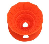 AUNMAS Pour Over Coffee Dripper, Food Grade Silicone Portable Brewer, Folding Reusable Filter Cup 4.41 Oz, Quick Clean Up for Home Camping Travel Hand Brewed Coffee (Orange Red)