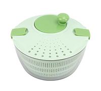 AUNMAS Salad Spinner, Plastic Lettuce Spinner Vegetable Dryer with Rotatable Handle, Quick Mixing and Fast Water Removal, Manual Fruit Washer for Kitchen Home Cooks (Green)