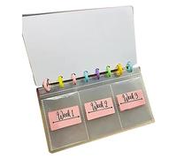 AUNMAS Savings Binder, 52 Week Money Saving Challenge Binder PVC Budget Binder Money Binder Book Planner for Cash
