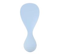 AUNMAS Self Standing Rice Paddle Spoon Non Stick Spatula Heat Resistants Food Grade Plastic Dishwasher Safe Kitchen Tool 2.6x6.9in for Cooking Stirring with Compact Design (Blue)