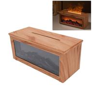 AUNMAS Simulation Fireplace Diffuser, Essential Oil Aromatherapy Humidifier with Ambient Lighting Humidifier for Home Office Bedroom Yoga Gaming (Light)