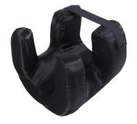 AUNMAS Slow Rebound Memory Foam Face Pillow Ideal for Cleaner Sleep Experience on the Go (Black)