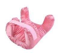 AUNMAS Slow Rebound Memory Foam Face Pillow Ideal for Cleaner Sleep Experience on the Go (Pink)