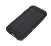 AUNMAS Solar Charger Power Bank, ABS Portable Solar Charger 6000mAh with USB Cable and Flashlight, IP67 Water Proof Phone for Camping and Power Outages