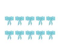 AUNMAS Stretch Chair Sashes Bows, Polyester Reusable Bands for Banquet Party Decorations, Suitable for Reception Banquet Chairs, Ideal for Various Events (Blue)