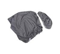AUNMAS Stretch Wing Back Chair Covers 2Pcs, Jacquard Fabric, Grey (Two