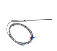 AUNMAS Type K Thermocouple Temperature Sensor Probe, M8 Thread Wire Probe 150mm, 32 to 752°F Fast Response 5mm Tip with Terminal Connectors for Industrial Temperature Measurement (#2)