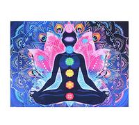 AUNMAS Wall Hanging Tapestry, Seven Chakra Tapestry Blanket, Bohemian Mandala Yoga Meditation Bedroom Decoration Room Divider(150 * 150cm)