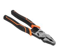 AUNMAS Wire Pliers, Chrome Vanadium Steel, Durable Labor Saving Flat Nose Pincer for Mechanical Electronic Installation Maintenance and Metal Wire Cutting