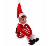 AUNNO 12 Inch Naughty Behaving Badly Girl Elf Shelf Table Christmas Decor