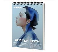 Aunphuw A4 SketchBooks,120gsm Drawing Pad,Spiral Bound Art Paper,120 Pages