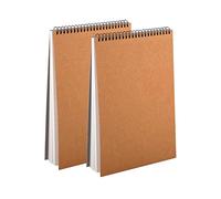 Aunphuw A5 SketchBooks 2pcs,160gsm, Spiral Bound Drawing Pad, 60 Page