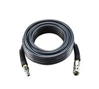 aunstarwei PVC Reinforced Air Compressor Hose Grey with 1/4" Europe Steel Quick Coupler and Plug Fittings, 10m Length