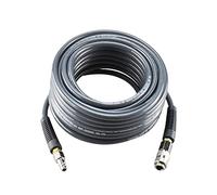 aunstarwei PVC Reinforced Air Compressor Hose Grey with 1/4" Europe Steel Quick Coupler and Plug Fittings, 15m Length
