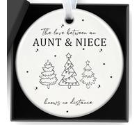 Aunt and Niece Christmas Decorations Gifts The Love Between An Aunt and Niece Knows No Distance, Holiday Tree Birthday Keepsake Gift, Cute Family Christmas Decoration for Long Distance Loved Ones