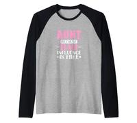 Aunt Bad Influence is Free Raglan Baseball Tee