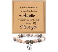 Aunt Gifts for Aunt Mothers Day Mother's Day Valentines Birthday Christmas Great Auntie Aunty Gifts from Niece Nephew Ideas,Pink Bracelets for Women,Stocking Stuffers for Adults,Presents for Aunts