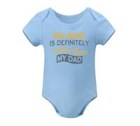 Aunt Is Cooler Than My Dad Baby Clothes Aunties Bestie Girl Outfits Boy Bodysuits Sky Blue-style 12months
