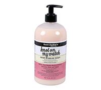 Aunt Jackie's Curls and Coils Knot On My Watch, Large Family Size Pump, 24 oz, Instant Detangling Therapy for Natural Curls, Spools & Waves, Pink